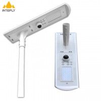 100W Integrated All In One Led Solar Street Light With Outdoor Cctv Camera